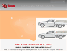 Tablet Screenshot of bossairsuspension.com
